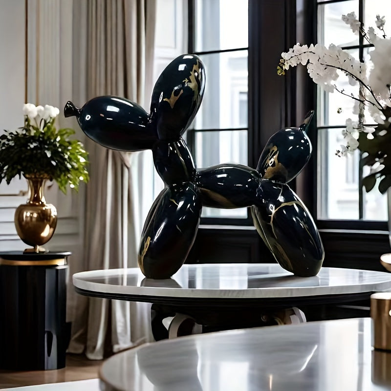 Tnessential Creative Water Transfer Printing Balloon Dog Sculpture 3D Decor