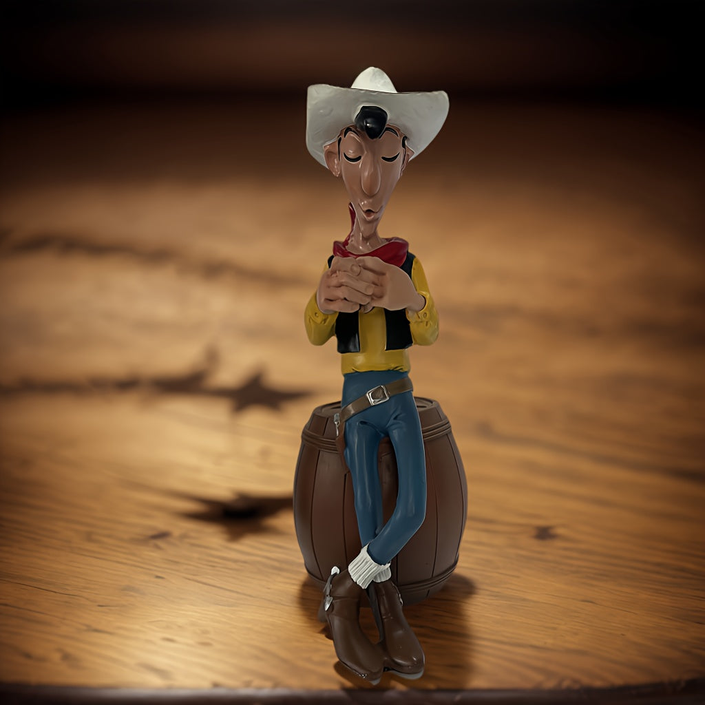 Tnessential Creative Cowboy Character Statue Ornament 3D Decor