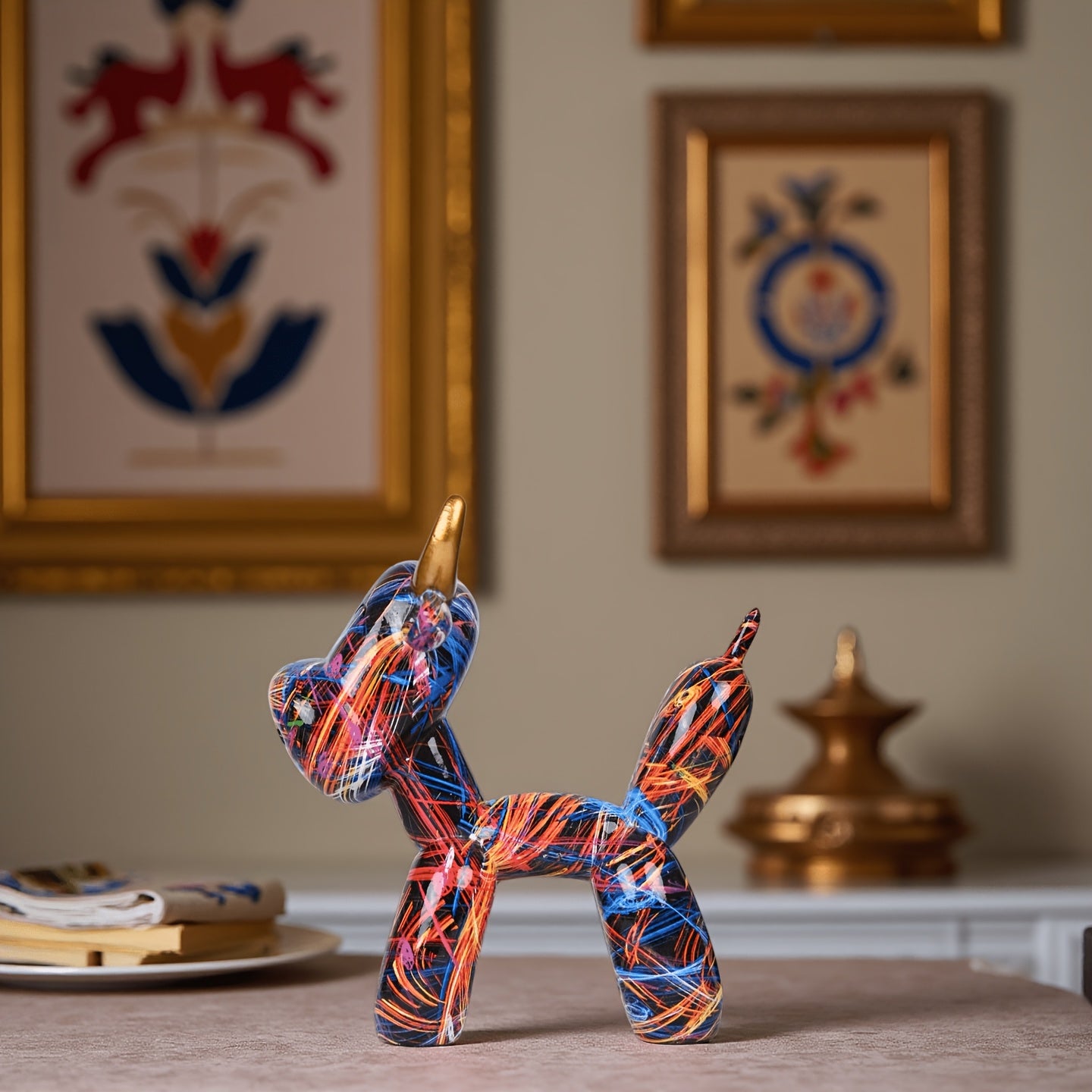 Tnessential Creative Colorful Balloon Bull Ornament 3D Decor