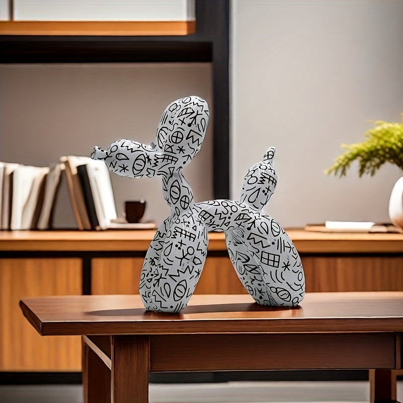 Tnessential Chic Balloon Dog Sculpture 3D Decor