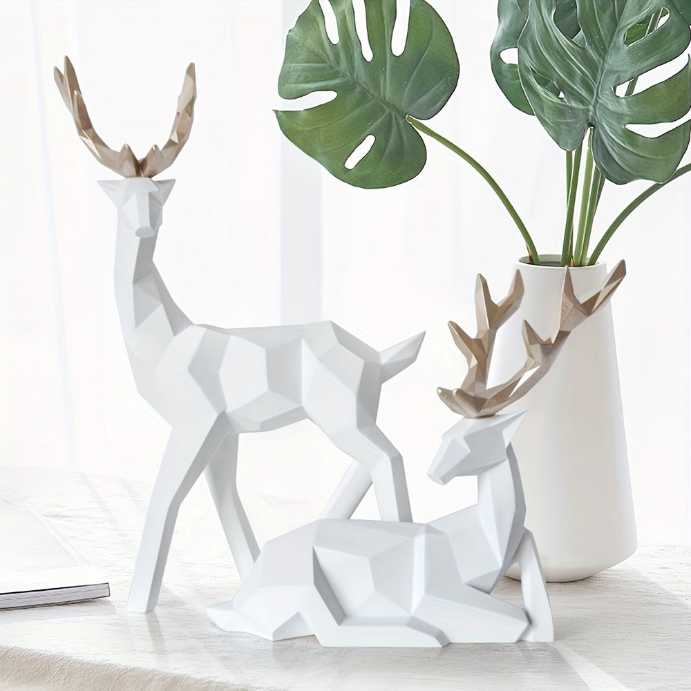 Tnessential Reindeer Statue Ornaments 3D Decor