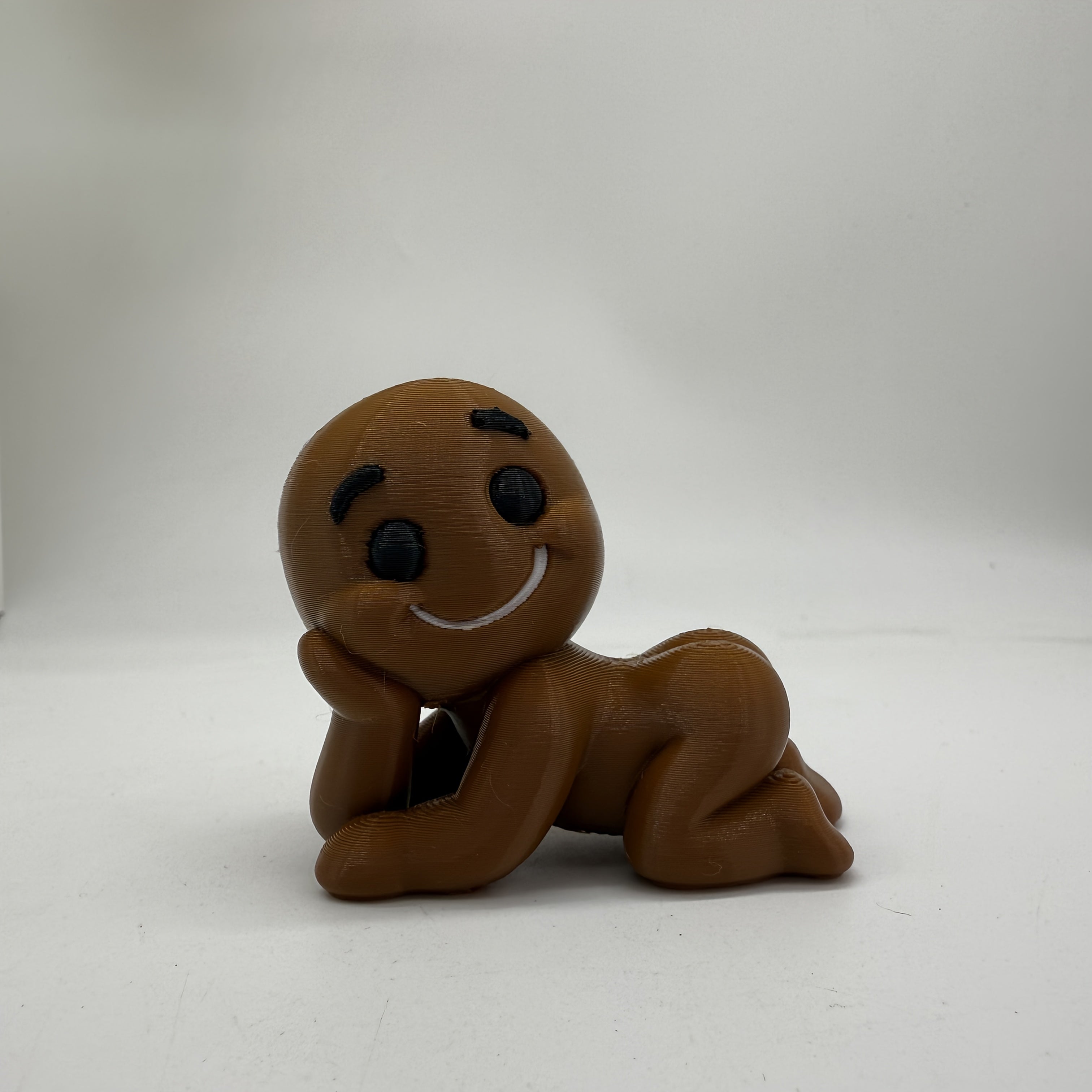 Tnessential Funny and Cute Lying Face Statue Ornament 3D Decor