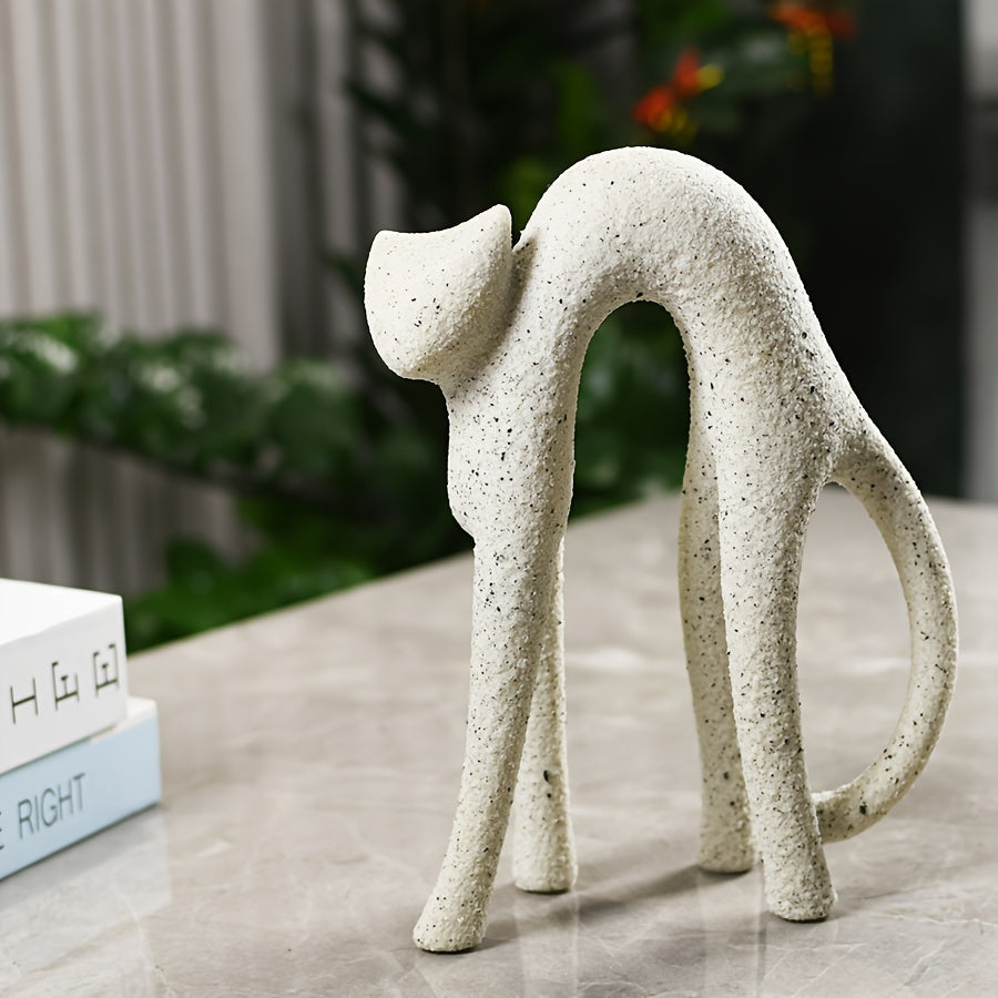 Tnessential Abstract Cat Figurines 3D Decor