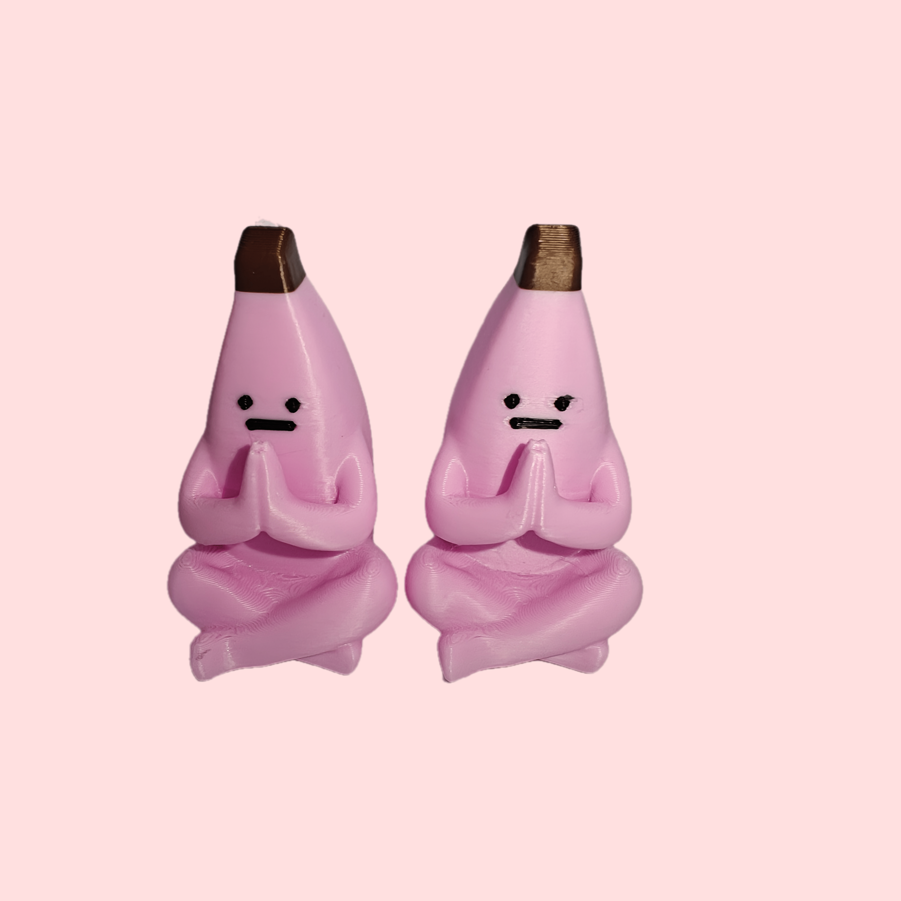 Tnessential Two Banana Statues with Different Designs 3D Decor