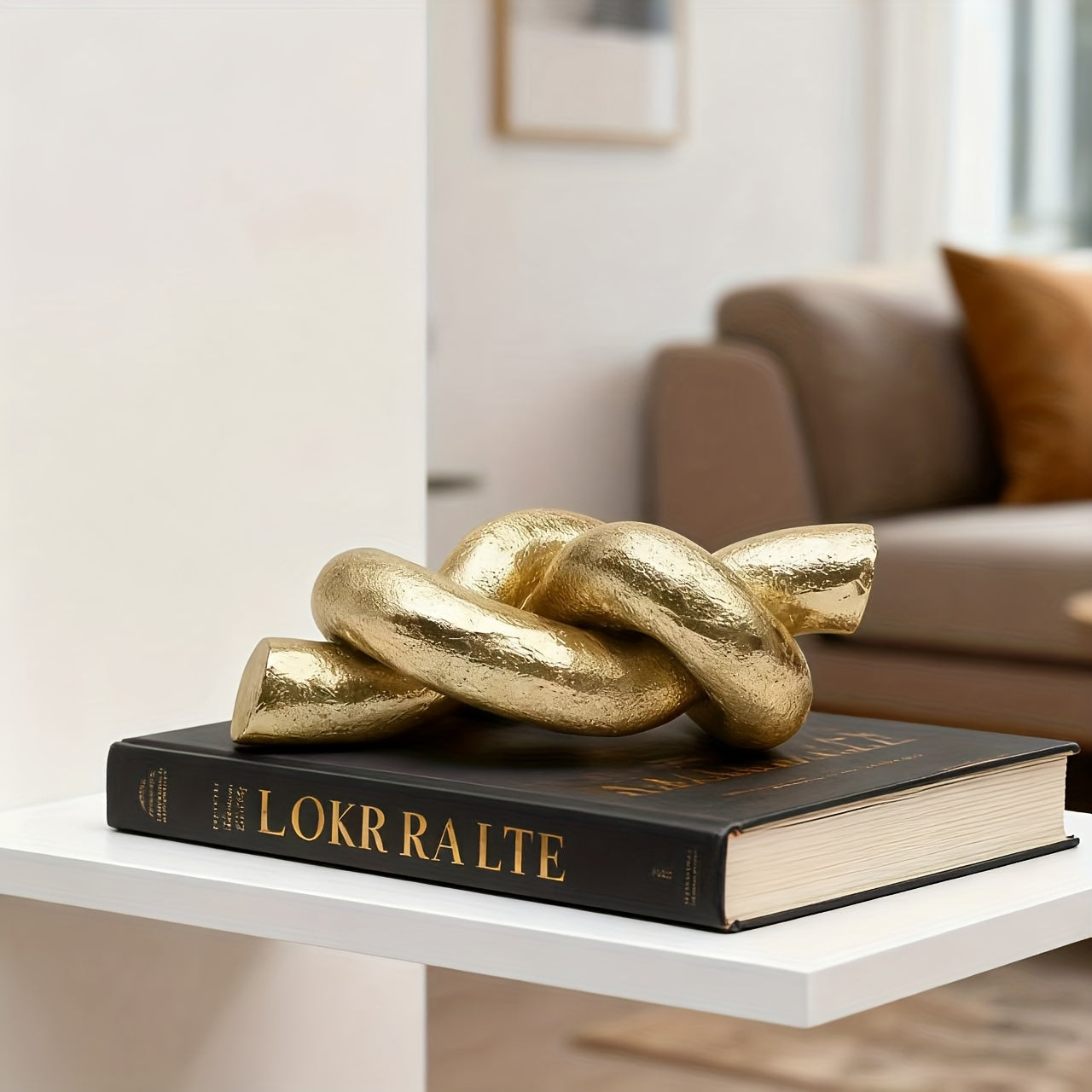 Tnessential Modern Abstract Geometric Resin Statue 3D Decor