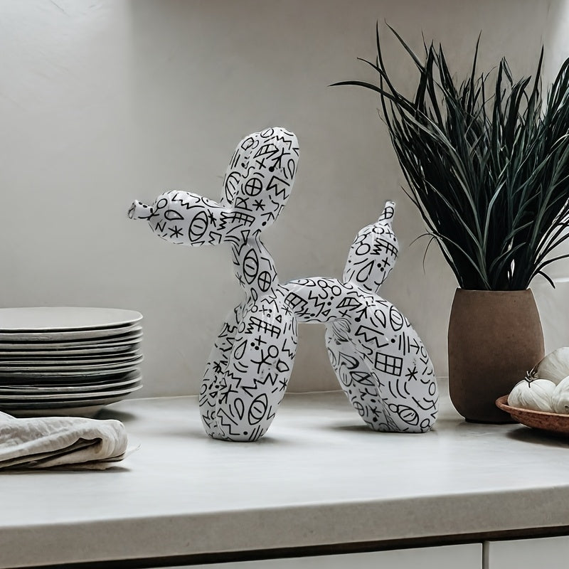 Tnessential Chic Balloon Dog Sculpture 3D Decor