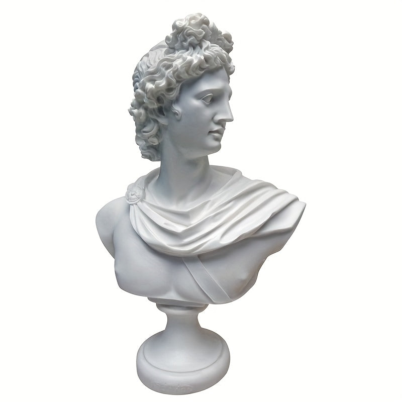 Tnessential Apollo Bust Greek and Roman Mythology God of Sunlight 15.24 3D Decor