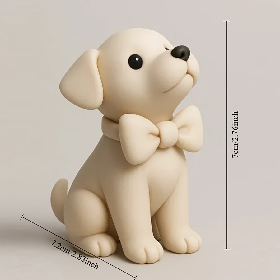 Tnessential Healing White Puppy Figurine 3D Decor