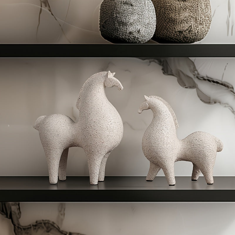 Tnessential Handcrafted Resin Horse Sculpture 3D Decor