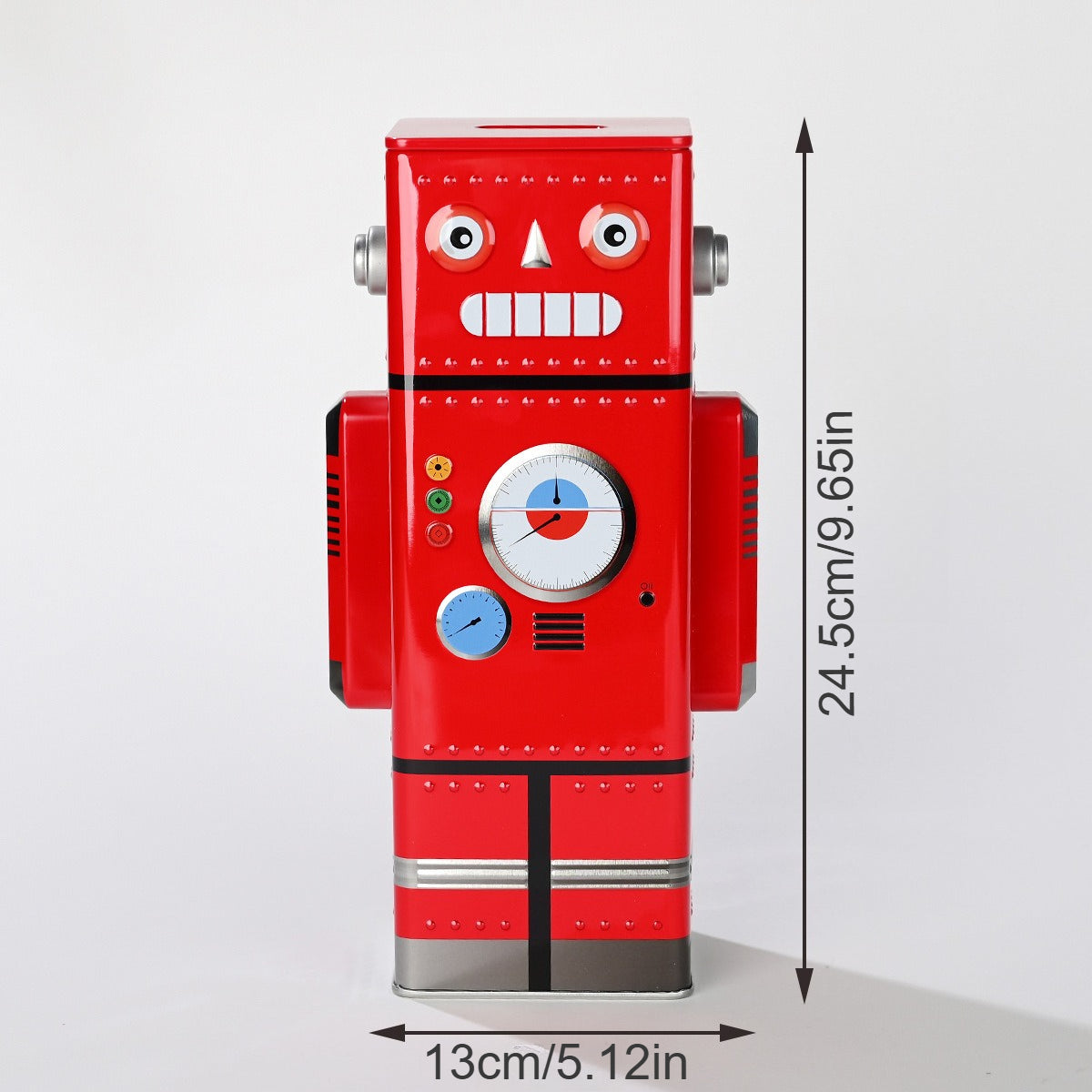 Tnessential Cute Cartoon Robot Iron Decorative Box 3D Decor