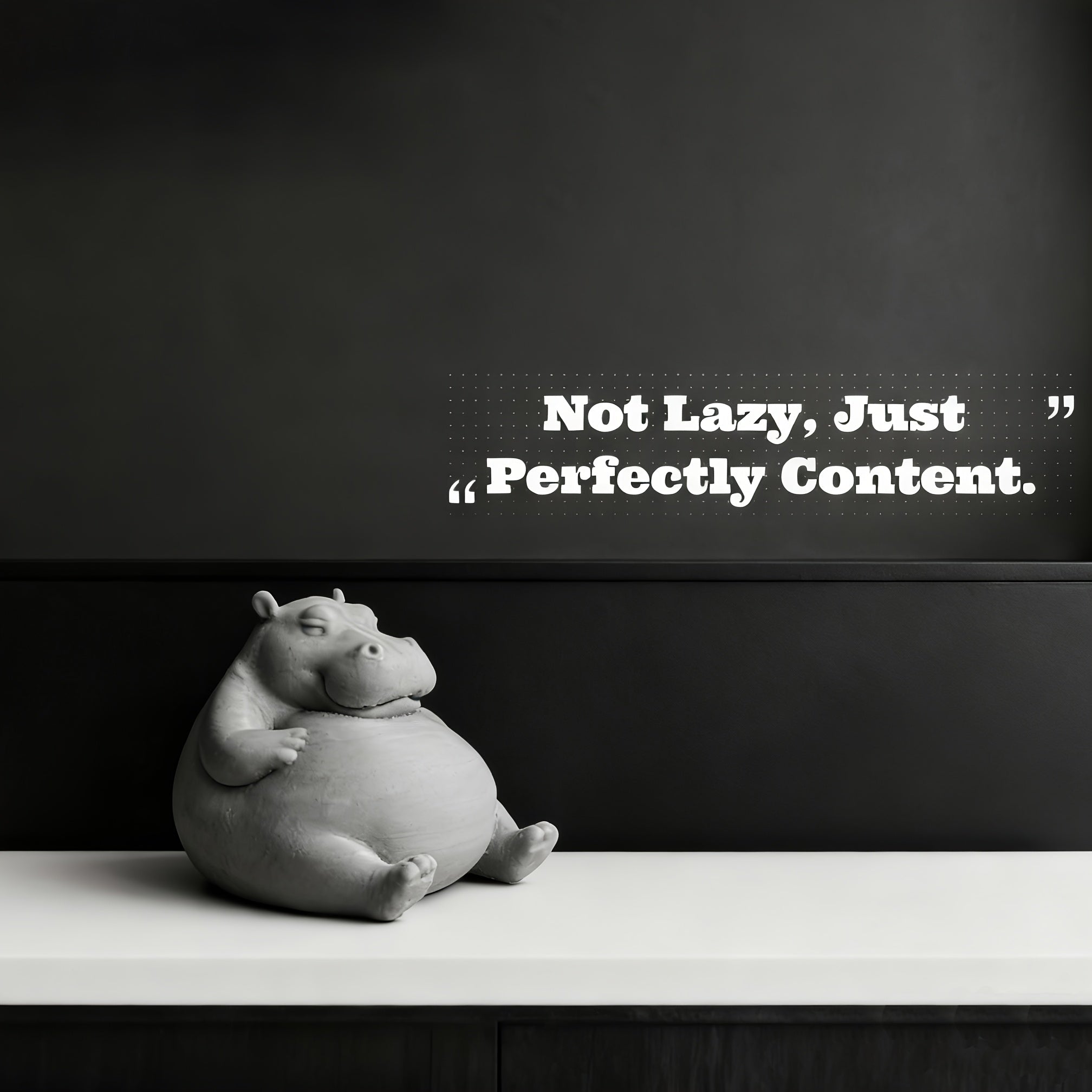 Tnessential Fat Hippo Glutinous Rice Dumplings Statue 3D Decor