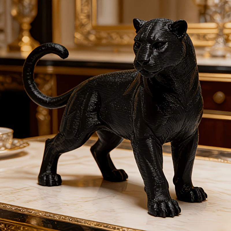 Tnessential Majestic Strong Black Panther Statue Ornament 3D Decor