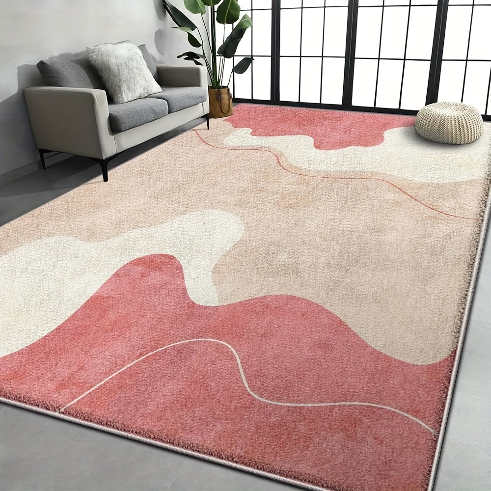 PINK ABSTRACT 5 RUG view 2