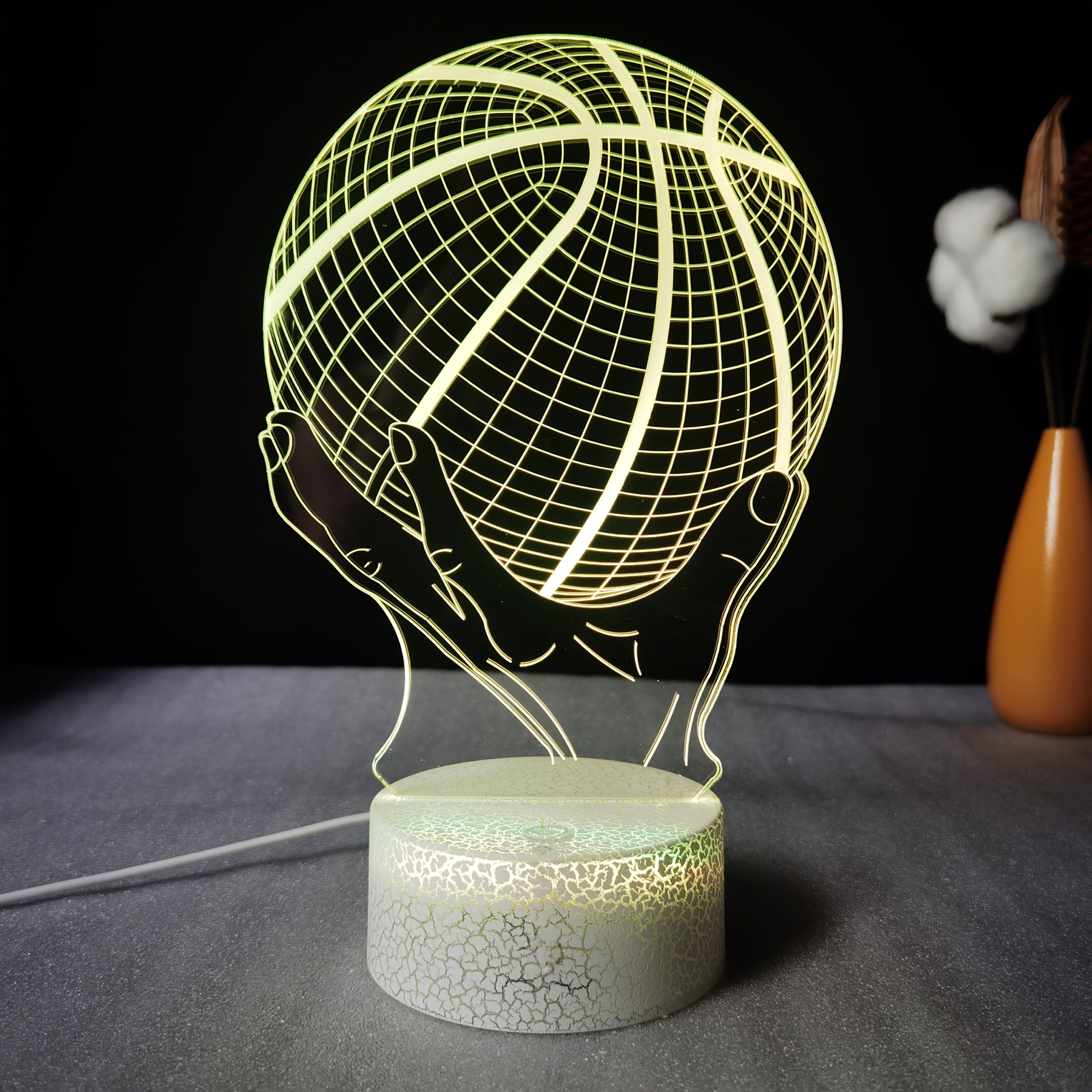 Tnessential Basketball 3D Table Lamp LED Creative Gift Visual Colorful 3D Decor