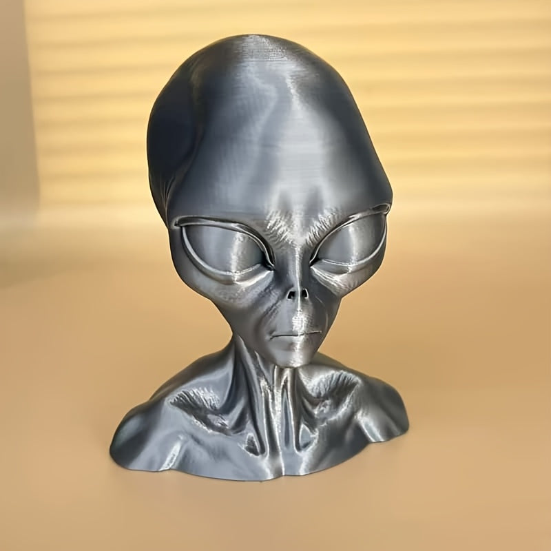 Tnessential Alien Bust Sculpture Statue 3D Decor