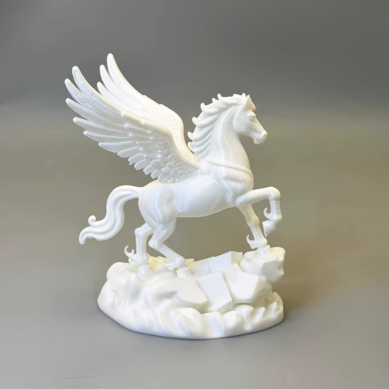 Tnessential Elegant Winged Horse Decorative Figurine 3D Decor