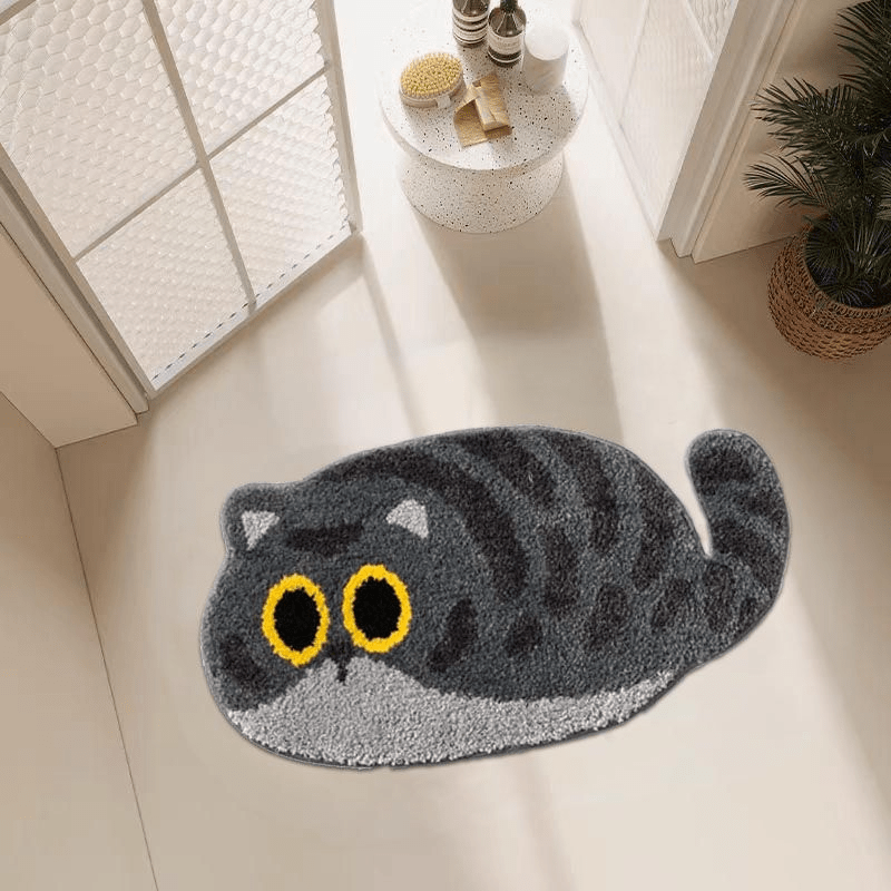 GREY CAT RUG view 4