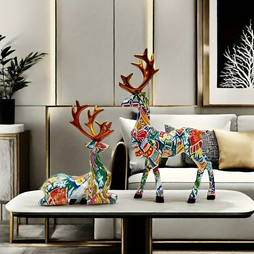 Tnessential U002fset of Reindeer 3D Decor