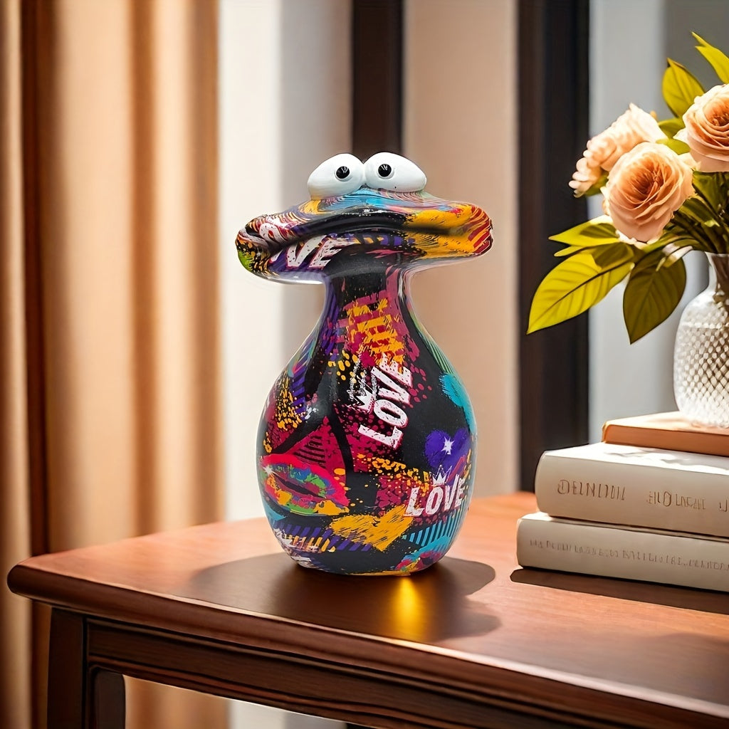 Tnessential Charming 'love' Frog Resin Sculpture 3D Decor