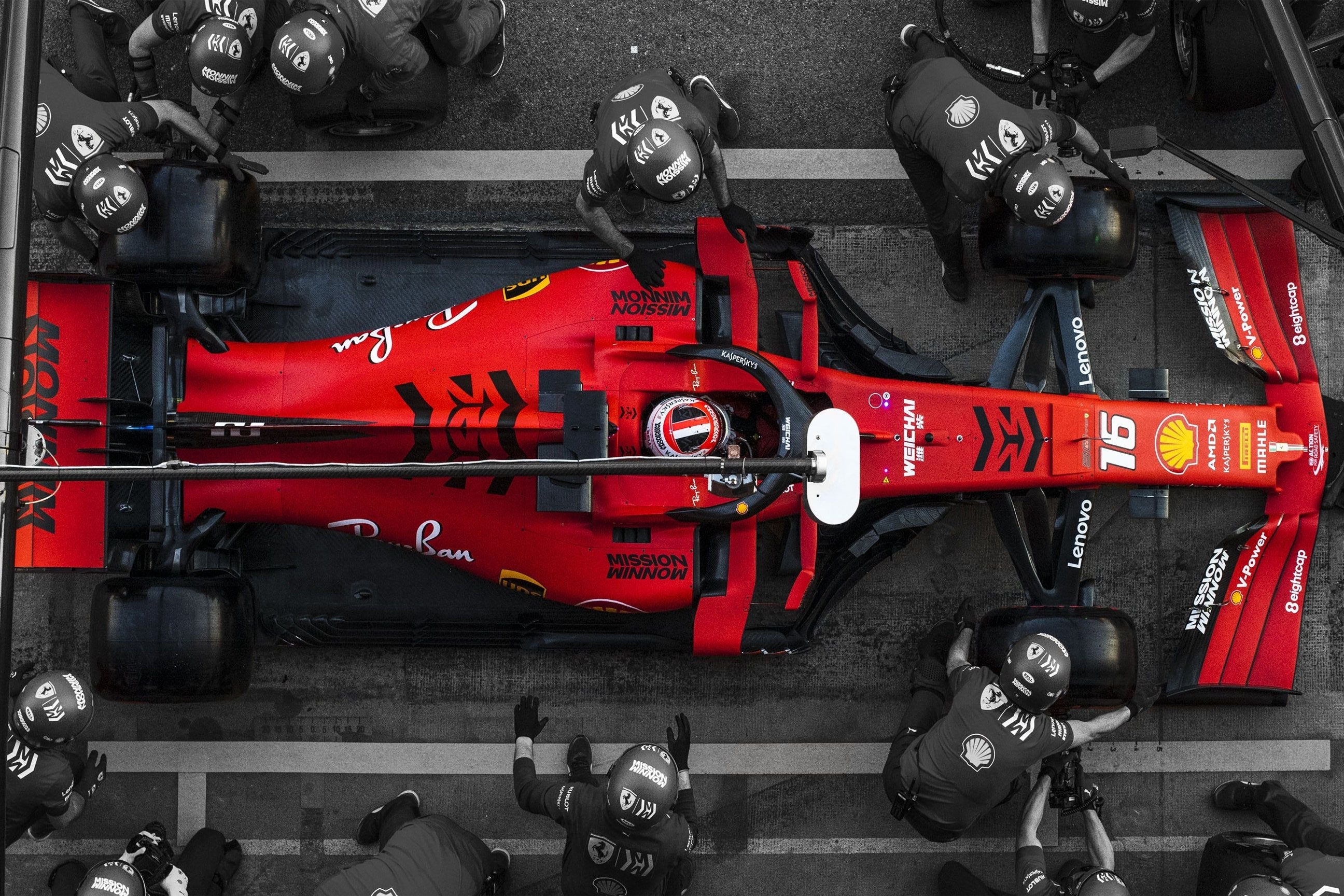 FERRARI F1 CANVAS POSTER