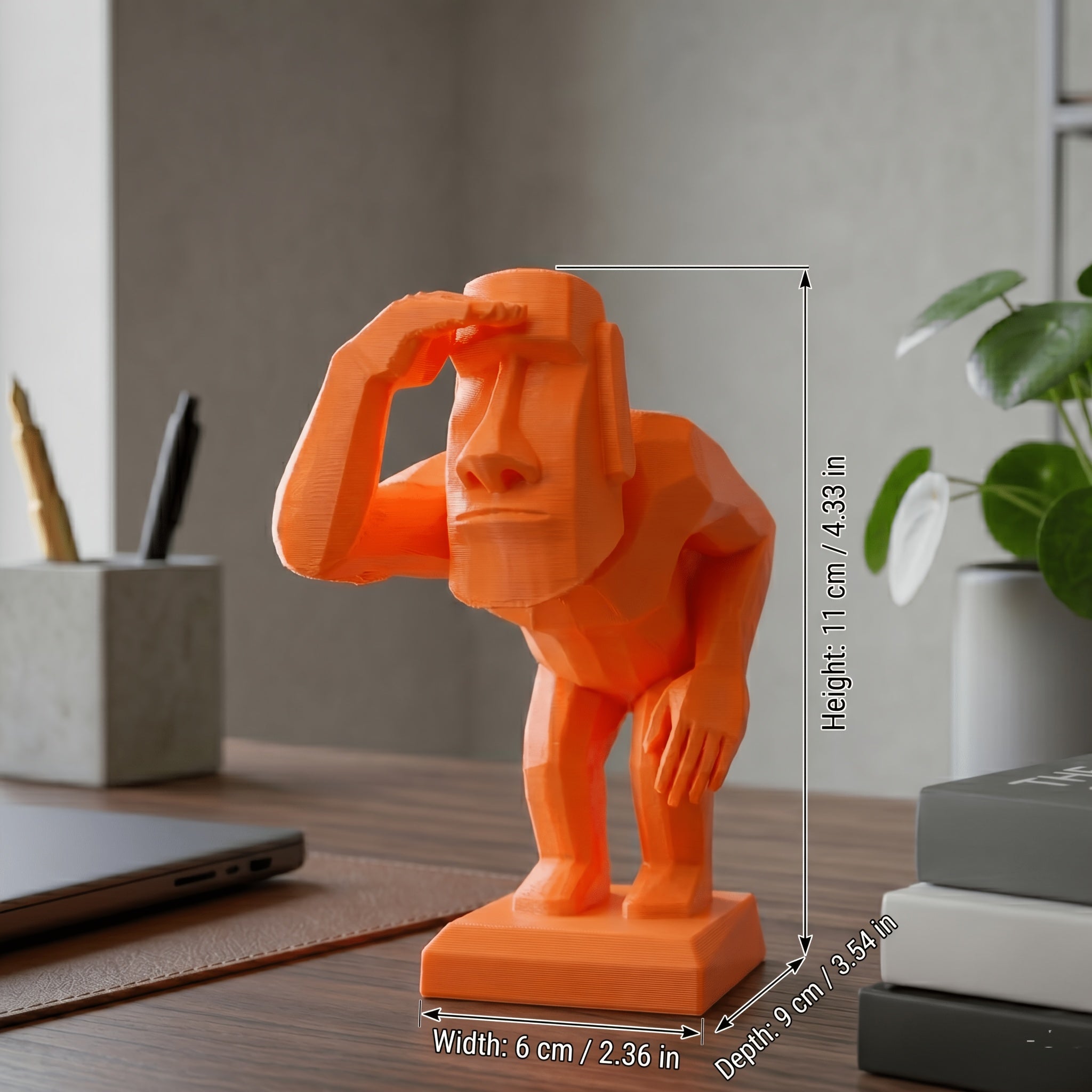 Tnessential Moai Lookout Ornament 3D Decor