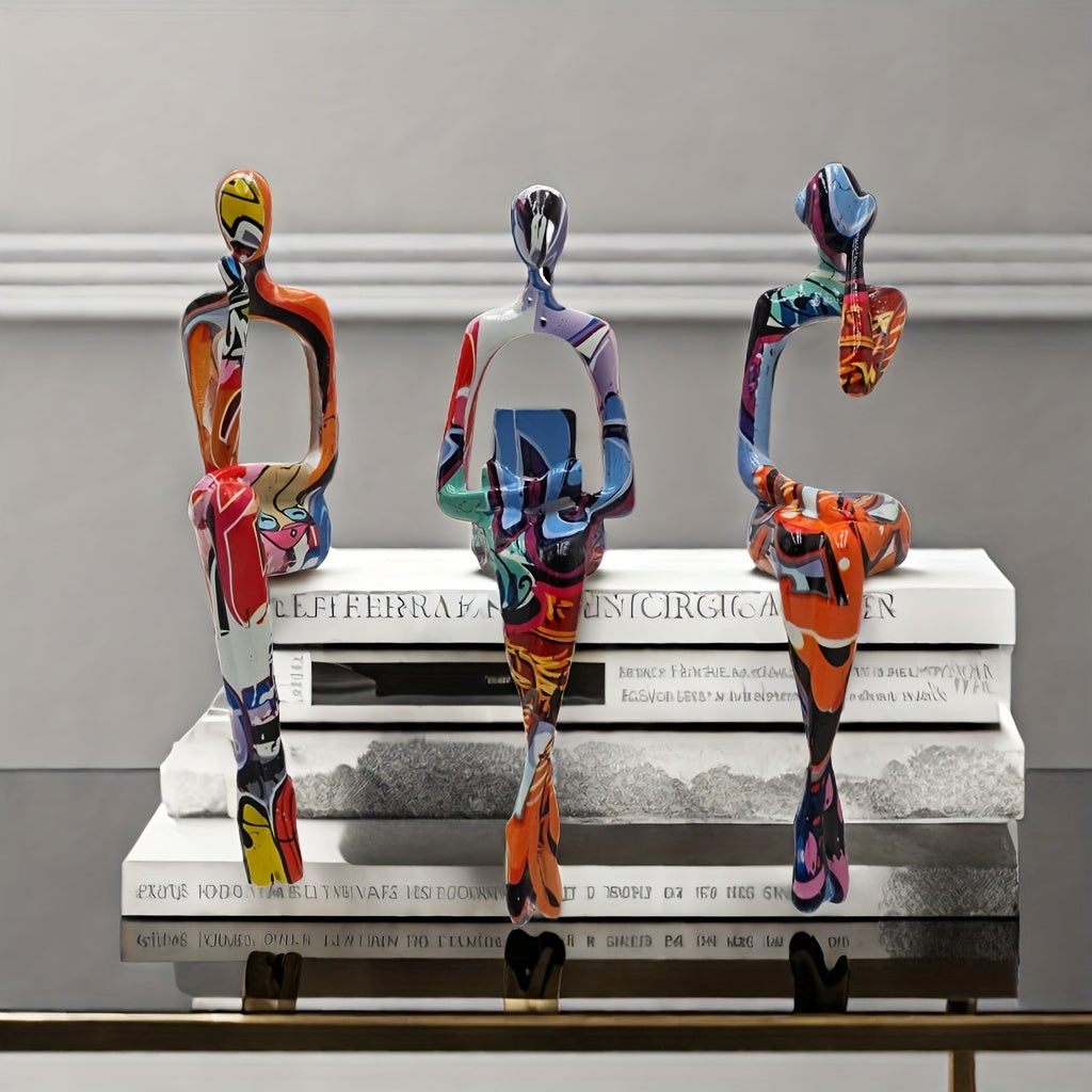 Tnessential Graffiti Color Abstract Resin Statue 3D Decor