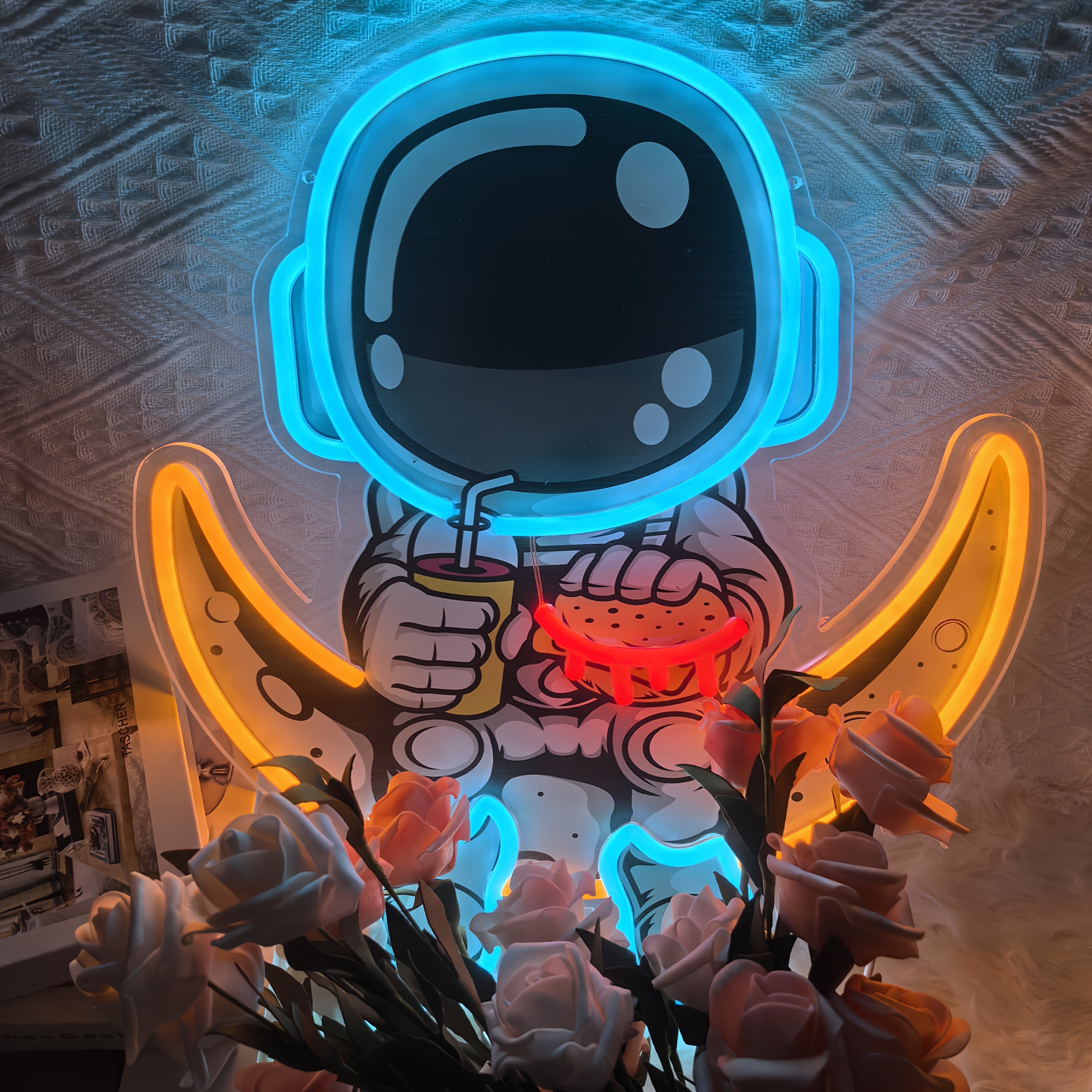 Tnessential Astronaut Neon Sign UV Printing More Realistic and Cool 3D Decor