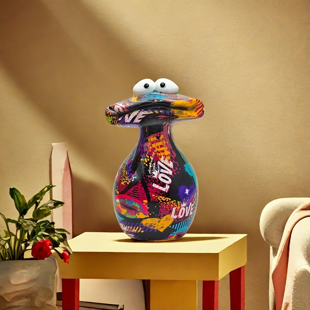 Tnessential Charming 'love' Frog Resin Sculpture 3D Decor