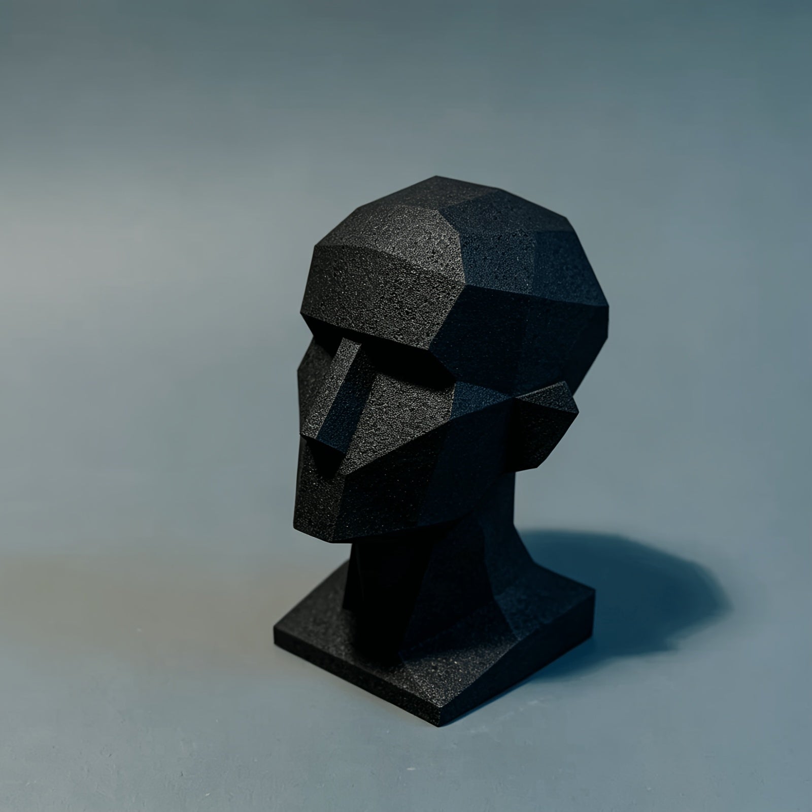 Tnessential One 3d-printed Abstract Polygonal Head Sculpture 3D Decor