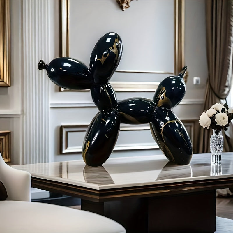 Tnessential Creative Water Transfer Printing Balloon Dog Sculpture 3D Decor