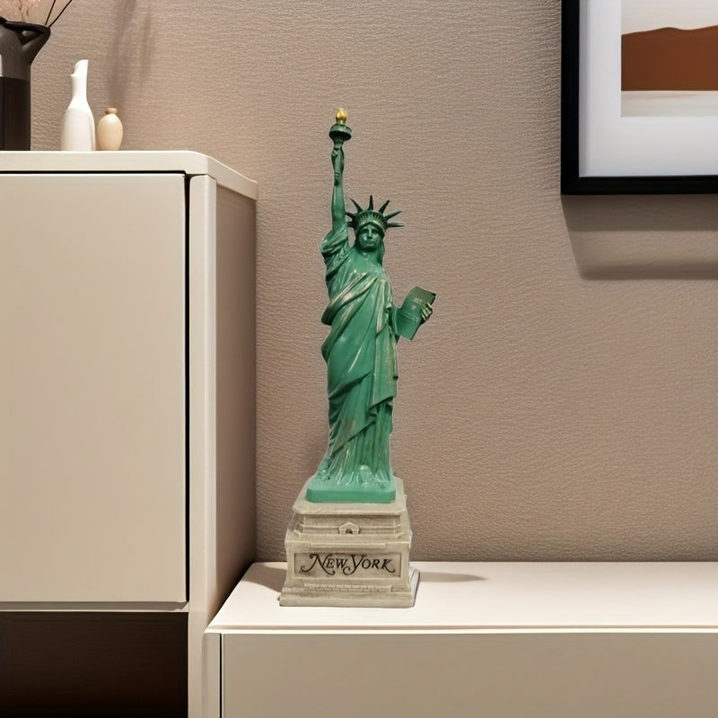 Tnessential Art Deco Resin Statue of Liberty Model Versatile Home and 3D Decor