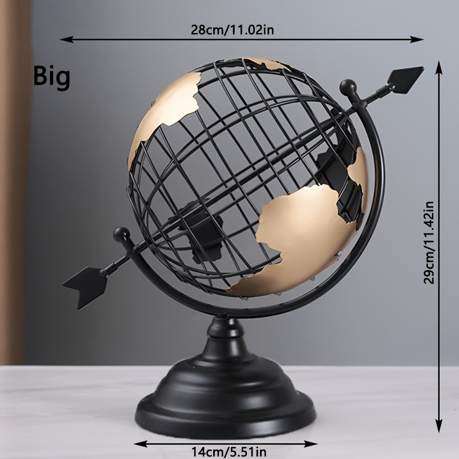 Tnessential Minimalist Hollow Creative Home Office Ornaments Globe 3D Decor