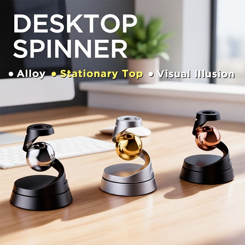 Tnessential Kinetic Desk Toy with Visual Illusion Effect 3D Decor