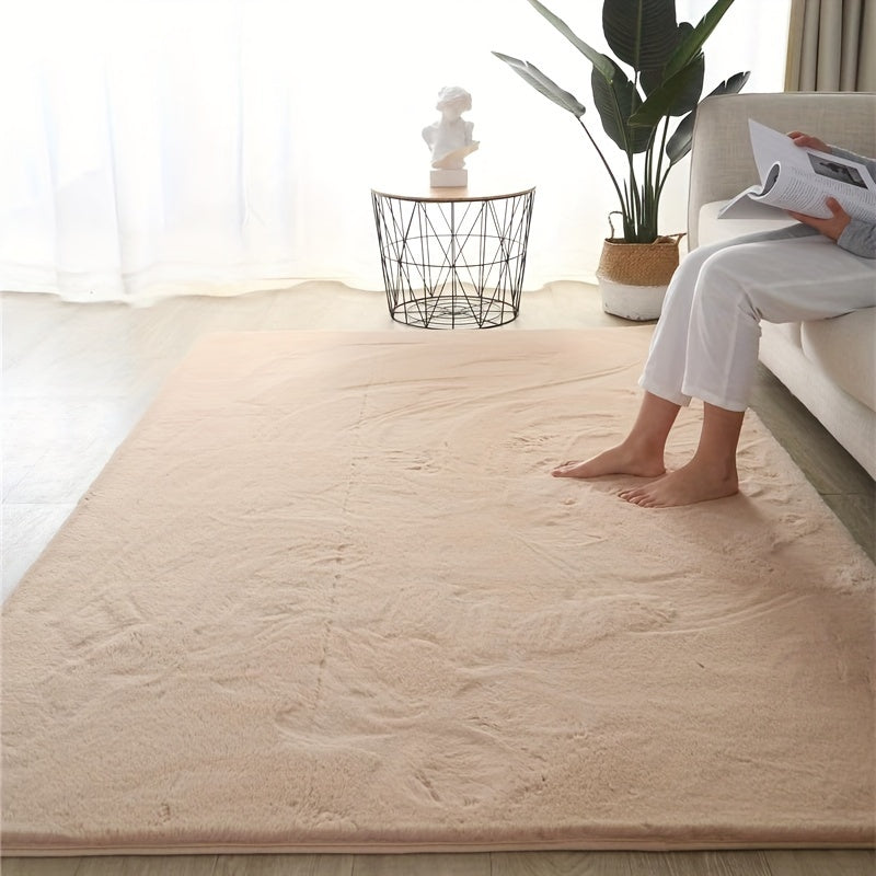 BEIGE RABBIT RUG view 8
