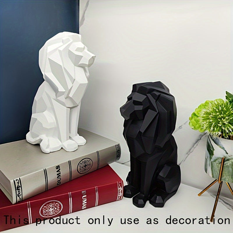 Tnessential Geometric Lion Statue 3D Decor
