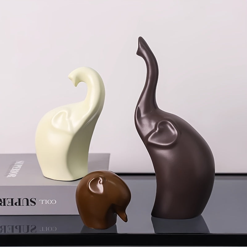 Tnessential Elephant Family Healing Ornaments 3D Decor