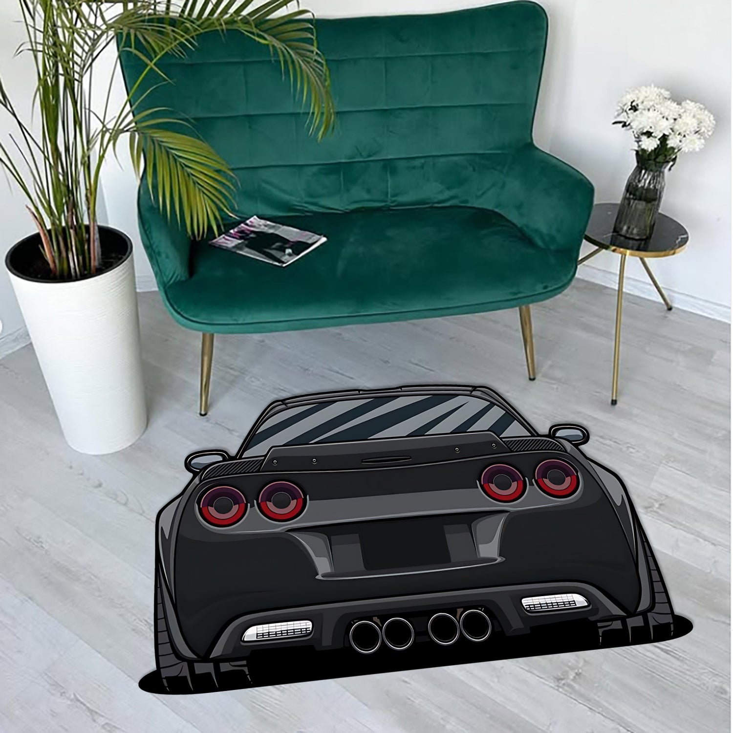 BLACK 5 RUG view 3