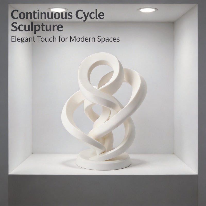 Tnessential Infinite Twisted Sculpture Modern Abstract Ornament 3D Decor