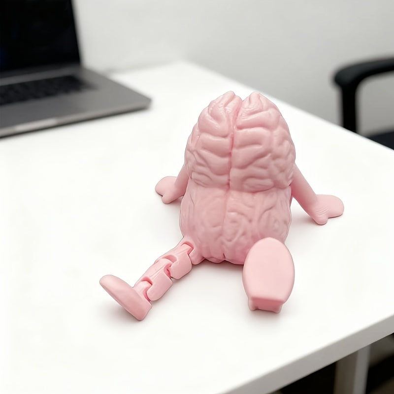 Tnessential Unique Cartoon Brain Ornament a Small 3D Decor