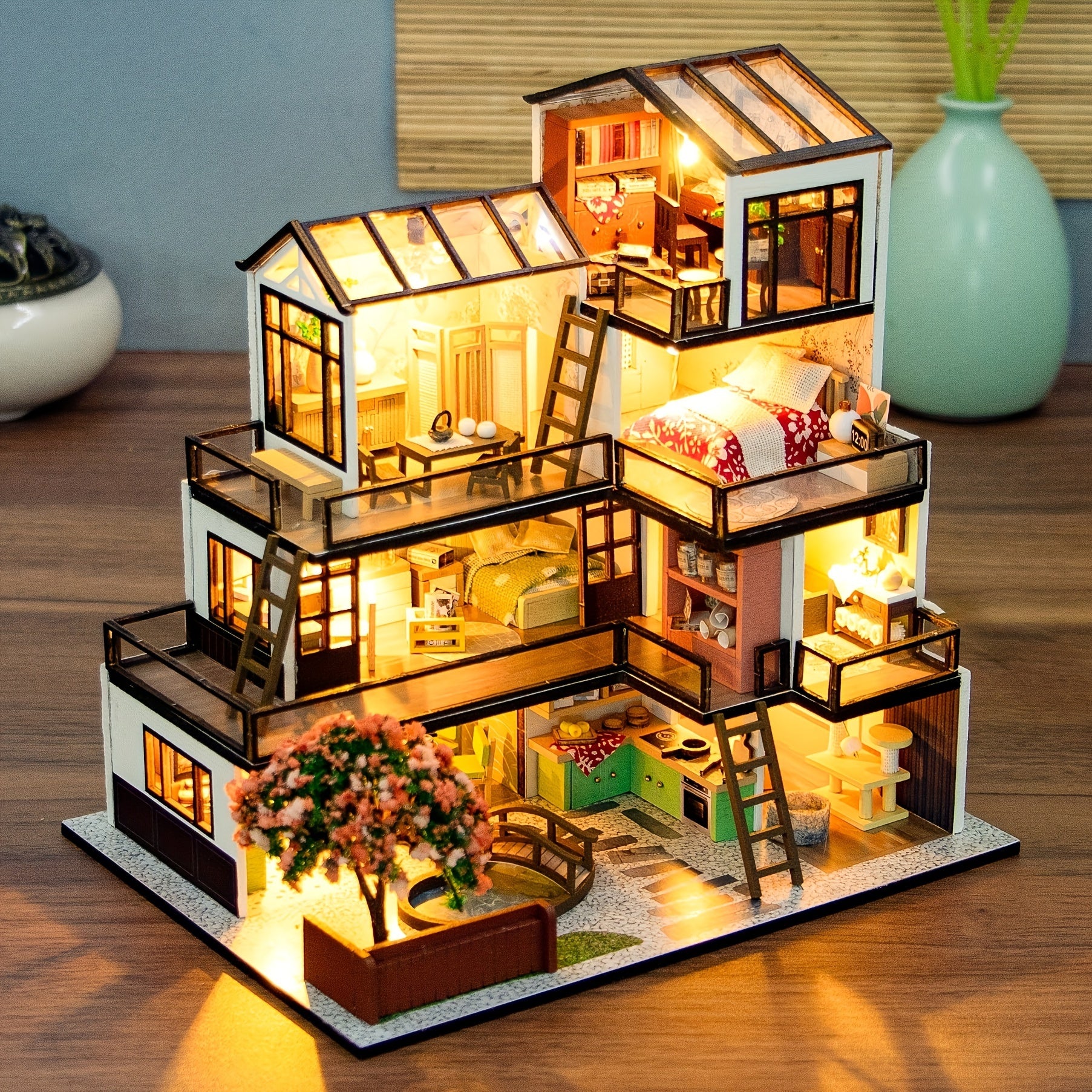 Tnessential Miniatures Tiny Houses 3D Puzzle Art House 3D Decor