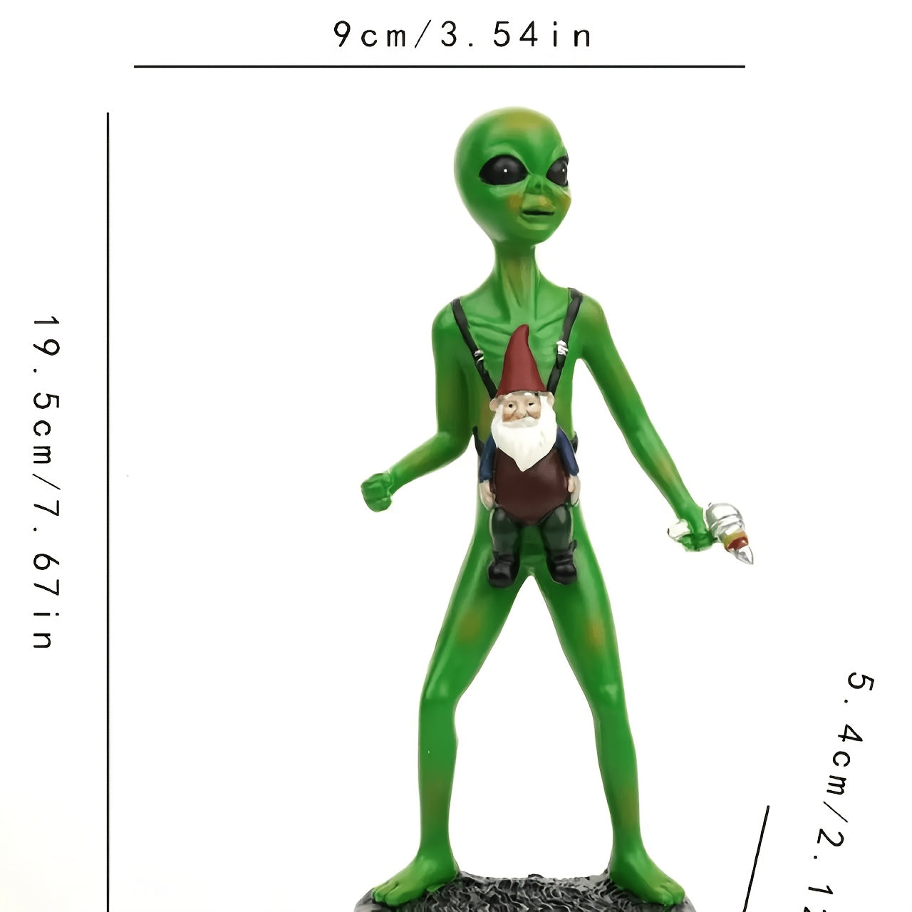 Tnessential Alien Statue Resin Figure 3D Decor