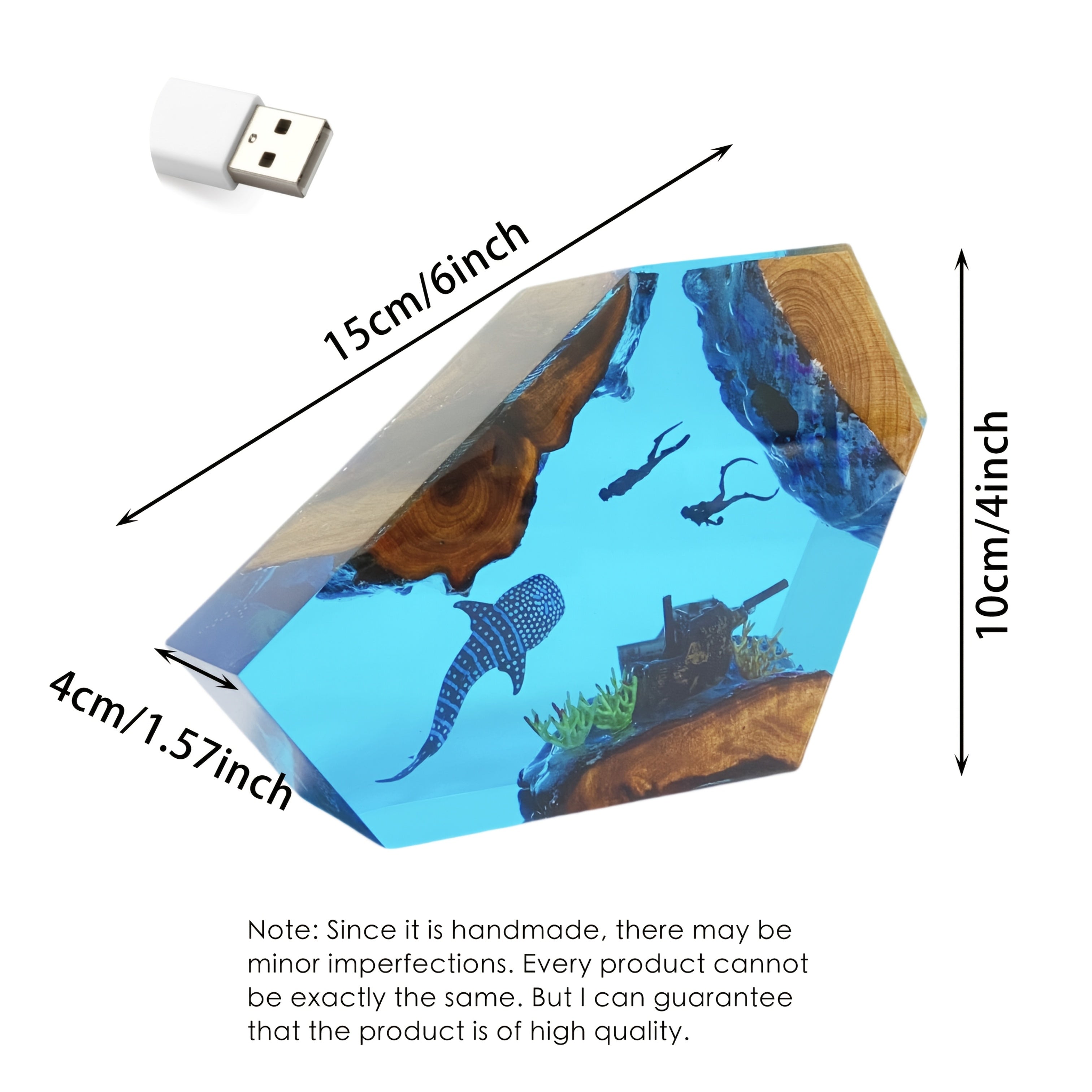 Tnessential Shipwreck Statue 3D Decor