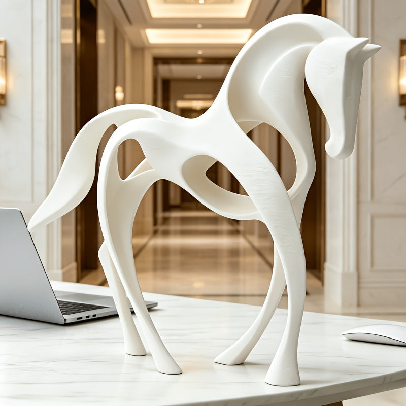 Tnessential Minimalist Abstract Horse Sculpture 3D Decor