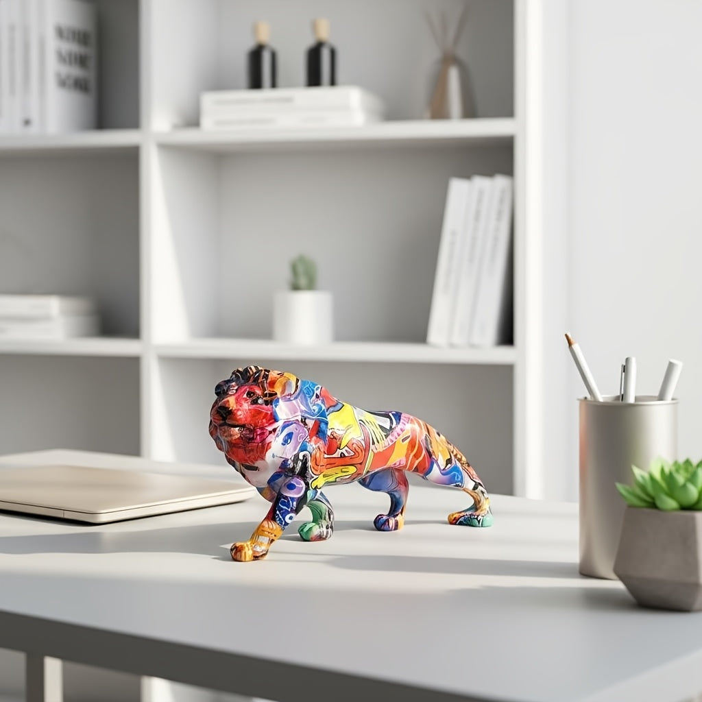 Tnessential Modern 3D Lion Statue 3D Decor