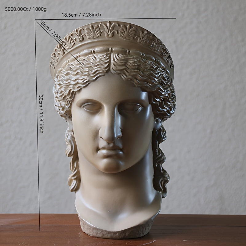 Tnessential Large Hera Head Sculpture 3D Decor