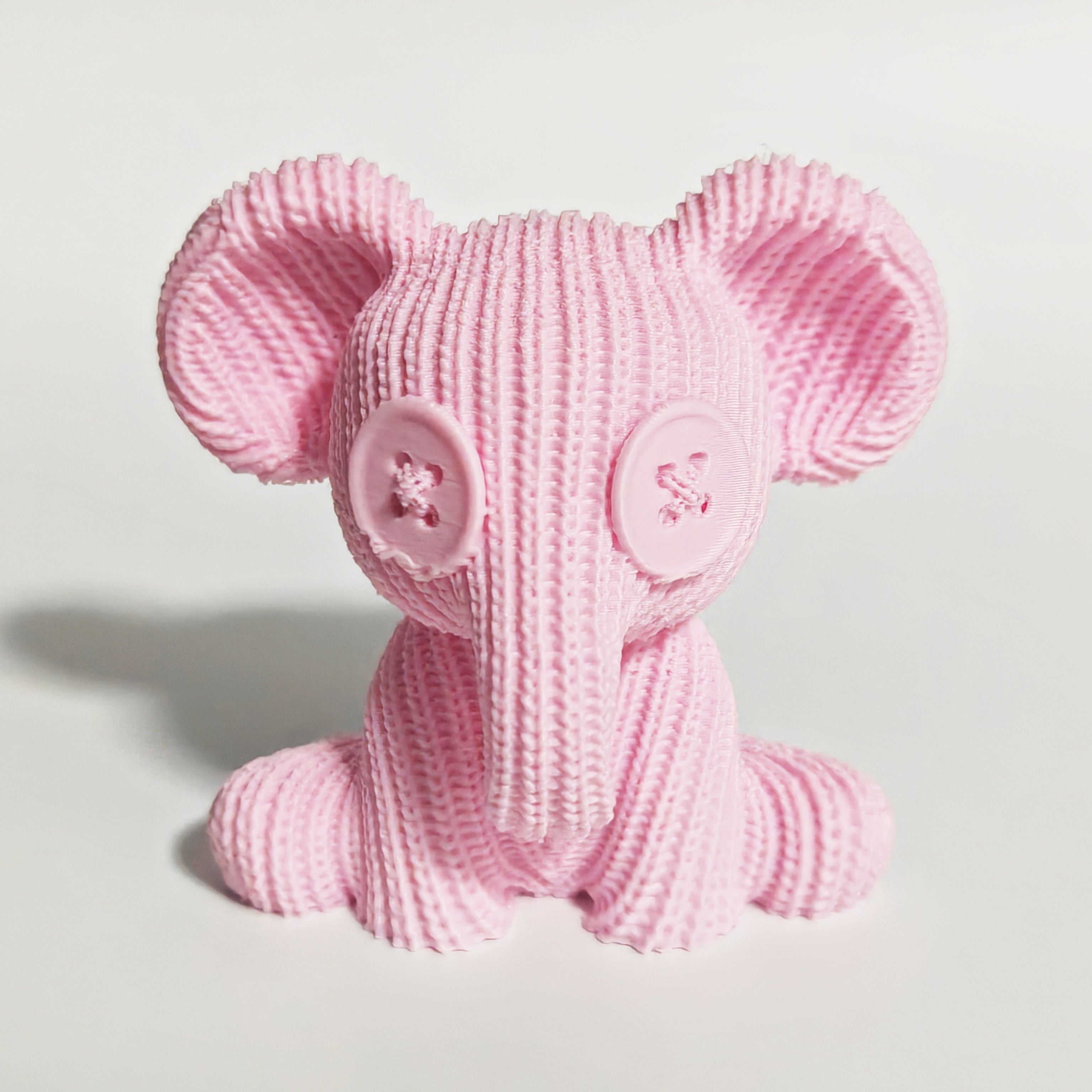 Tnessential Collectible Figurines Modern Mini Elephant Figurine with 3D Decor