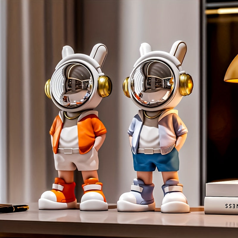 Tnessential Astronaut Sculpture Ornament Creative Valentine's Day Gift 3D Decor