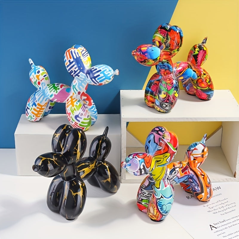 Tnessential Cartoon Balloon Dog Sculpture 3D Decor