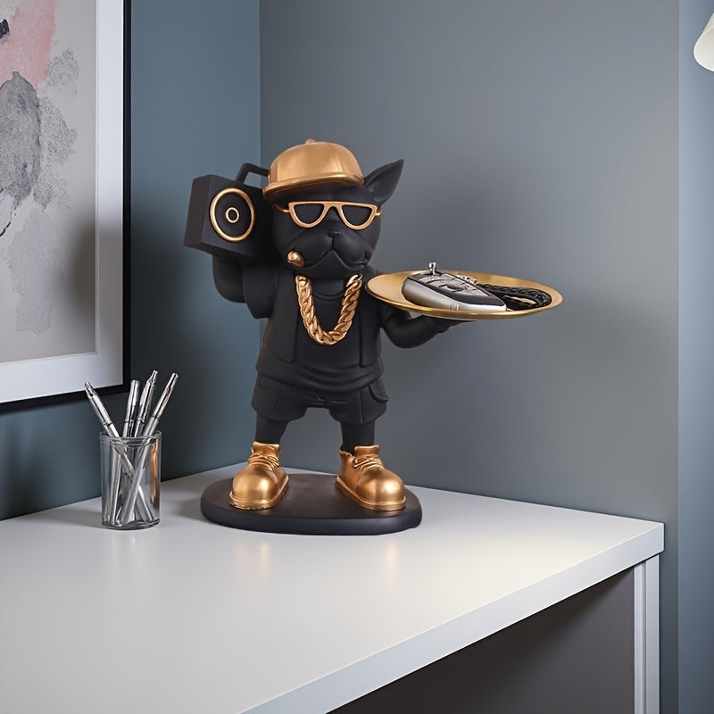 Tnessential French Bulldog Figurine Desk Decor 3D Decor