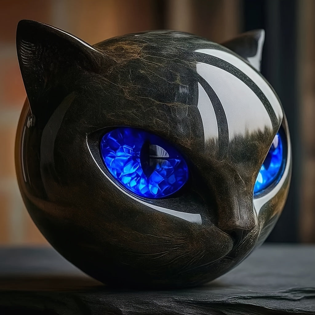 Tnessential Luxury Black Cat Resin 3D Decor